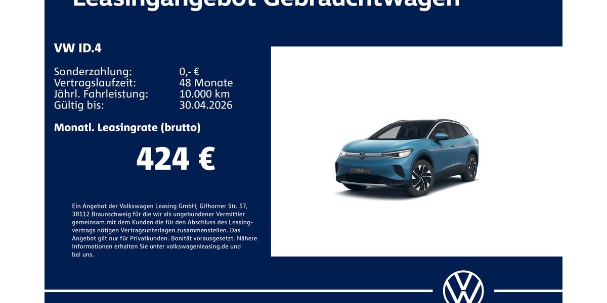 VW ID.4 8.152 km 42.630 &euro; Stuttgart 70563