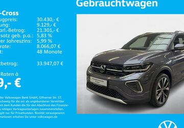 VW T-Cross 1.505 km 30.430 &euro; Stuttgart-Feuerbach 70469