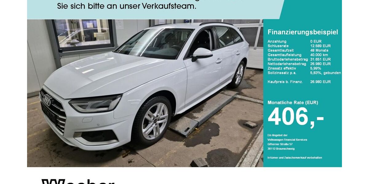 Audi A4 57.549 km 26.980 &euro; Weil der Stadt 71263