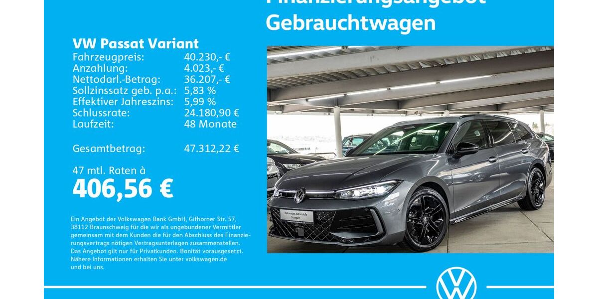 VW Passat Variant 21.955 km 40.230 &euro; Stuttgart-Wangen 70188