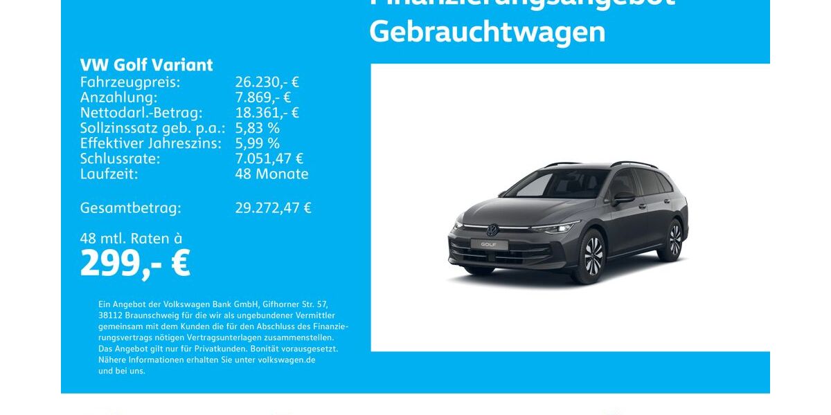 VW Golf 25.954 km 25.930 &euro; Stuttgart-Wangen 70188