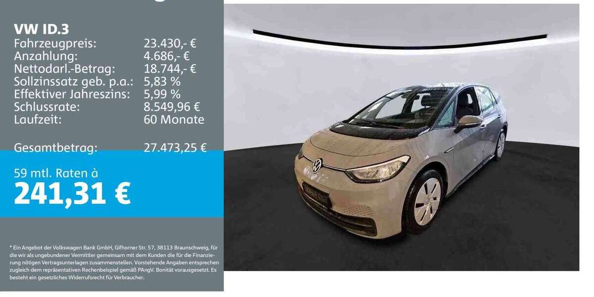 VW ID.3 30.525 km 23.430 &euro; Metzingen 72555