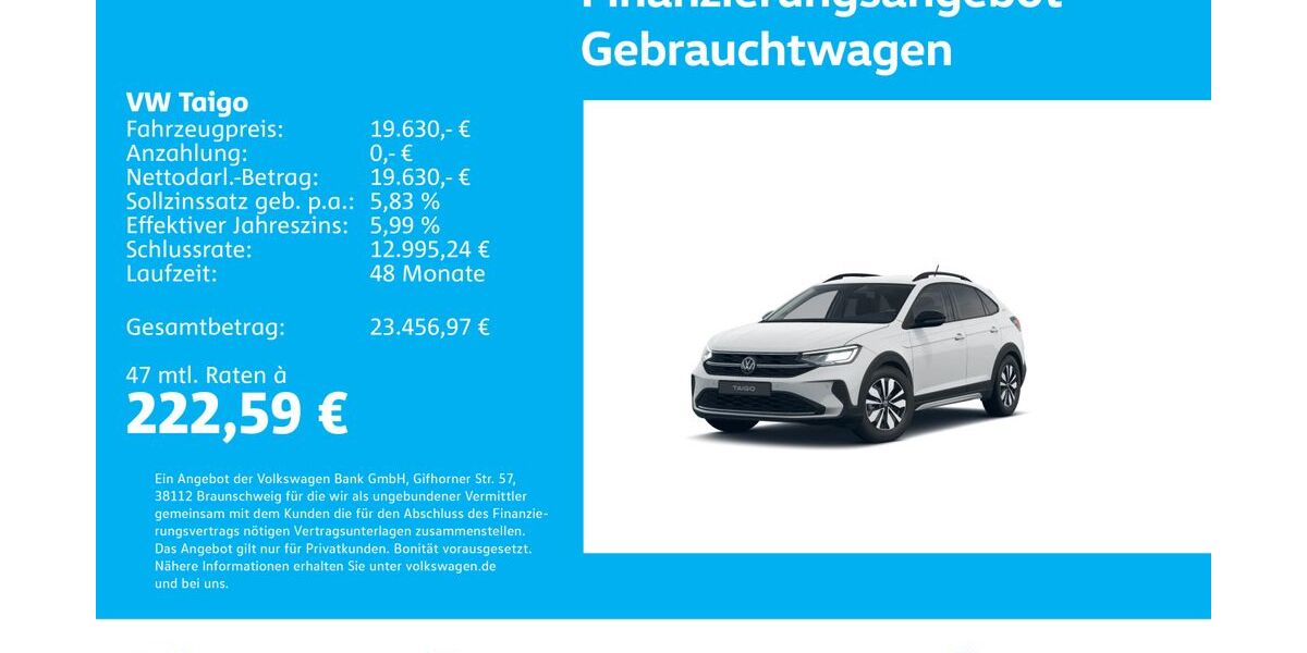 VW Taigo 18.978 km 18.930 &euro; Stuttgart-Wangen 70188