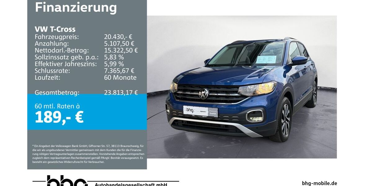 VW T-Cross 75.400 km 19.460 &euro; Metzingen 72555