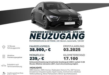 Mercedes-Benz CLA 200 17.100 km 38.900 &euro; Ebersbach an der Fils 73061