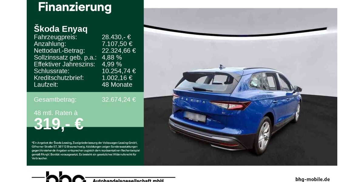 Skoda Enyaq 29.636 km 28.430 &euro; Tübingen 72072