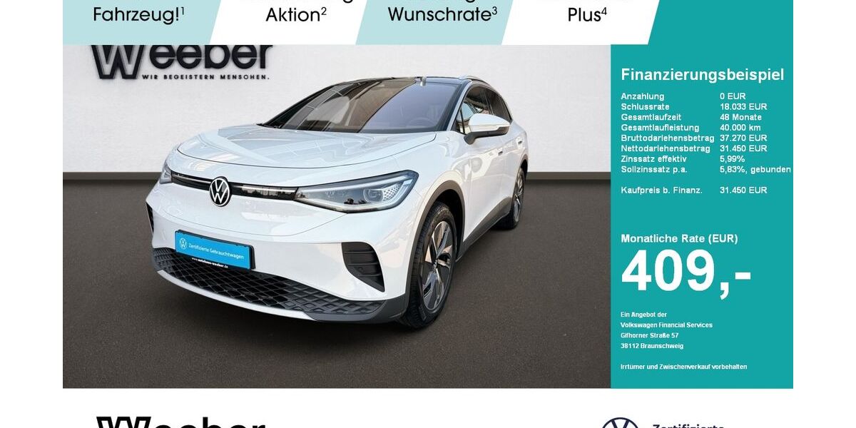 VW ID.4 14.990 km 31.150 &euro; Weil der Stadt 71263